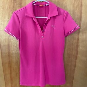 Pink Puma Golf Polo